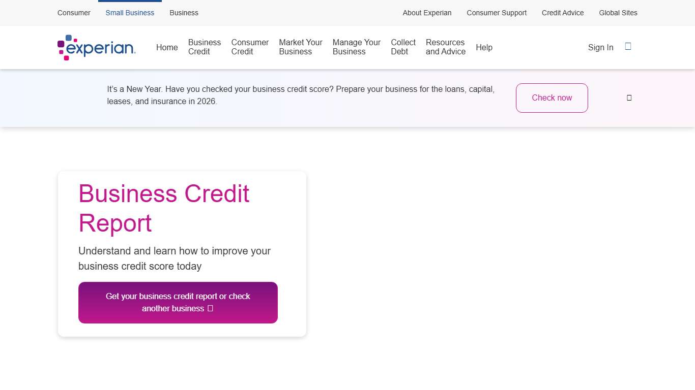 Business Credit Report - Run a Free Company Search | Experian